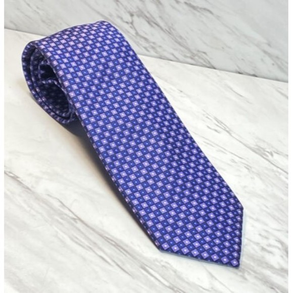Chaps Men’s Classic Tie 100% Polyester 56”X 3” Blue/purple - Picture 1 of 4